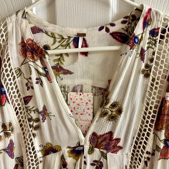 Free People Floral Long Sleeve Dress - Picture 4 of 7